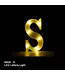 BABALOON 8in LED Light-up Letter S