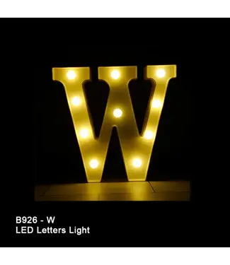 BABALOON 8in LED Light-up Letter W