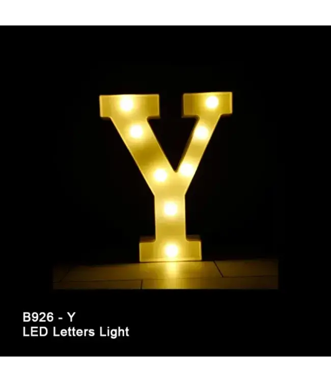 BABALOON 8in LED Light-up Letter Y
