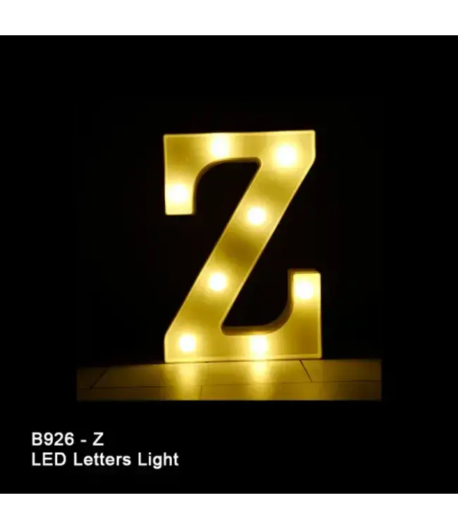 BABALOON 8in LED Light-up Letter Z
