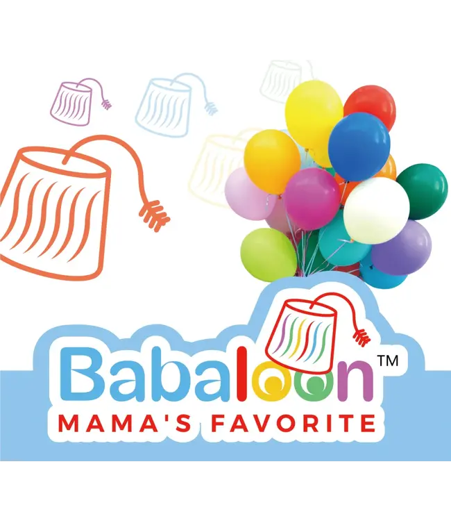 BABALOON 12ct Latex Balloons Happy Assorted, 12 Count