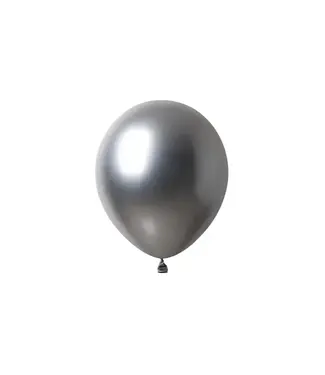 BABALOON 12in Latex Balloons #801 Platinum Silver, 12 Count