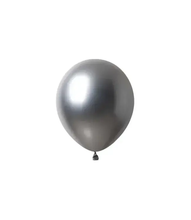 BABALOON 12in Latex Balloons #801 Platinum Silver, 12 Count