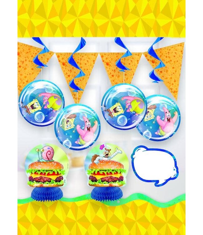 UNIQUE INDUSTRIES INC SpongeBob SquarePants Party Decorating Kit, 7pcs