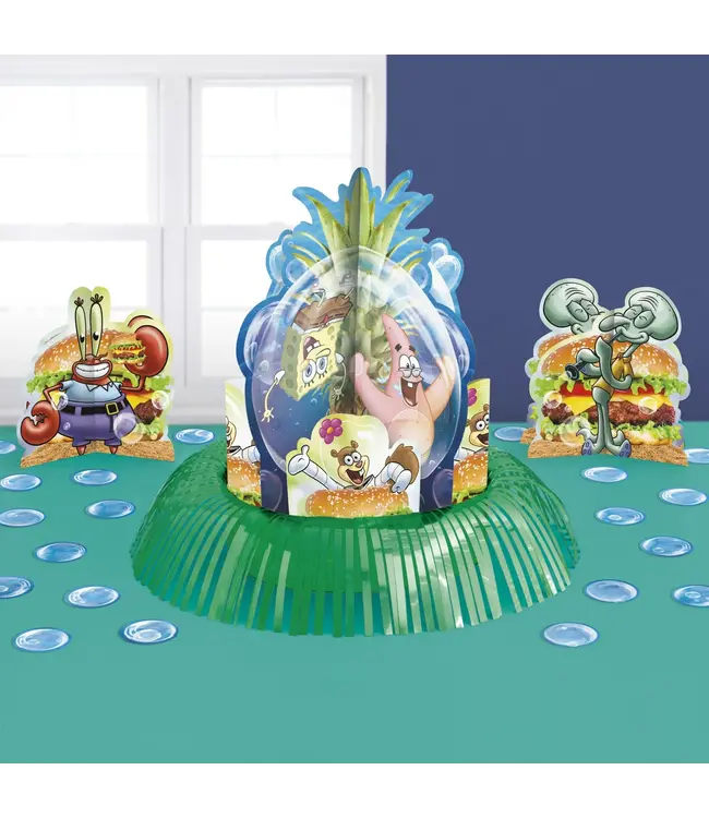 UNIQUE INDUSTRIES INC Paper SpongeBob SquarePants Party Table Decorating Kit, 23pcs