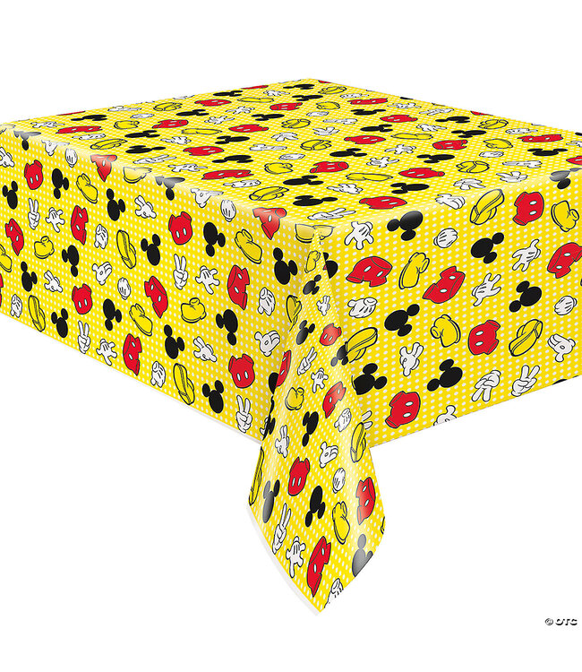 UNIQUE INDUSTRIES INC 54" x 84" Mickey Mouse Plastic Tablecloth
