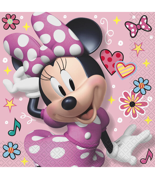 Unique Industries Disney's Minnie Mouse Luncheon Napkins - 16 Pc.