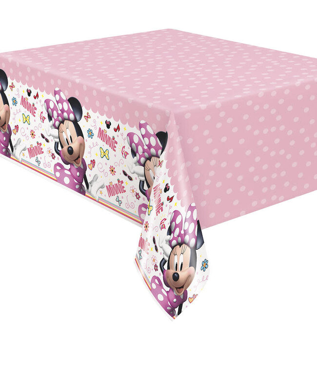 UNIQUE INDUSTRIES INC 54" x 84" Disney's Minnie Mouse Plastic Tablecloth
