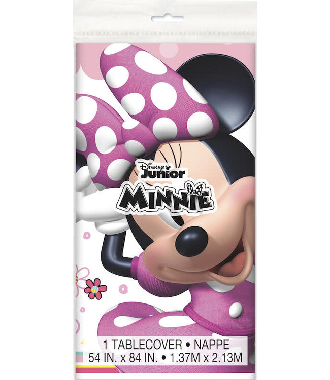 UNIQUE INDUSTRIES INC 54" x 84" Disney's Minnie Mouse Plastic Tablecloth