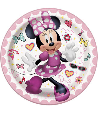 Unique Industries Minnie Mouse Party Paper Dessert Plates - 8 Ct.