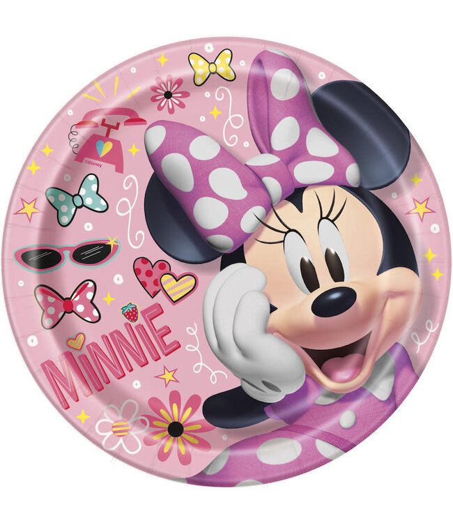 UNIQUE INDUSTRIES INC Disney's Minnie Mouse Party Paper Dinner Plates - 8 Ct.8CT 9in MINNIE MOUSE