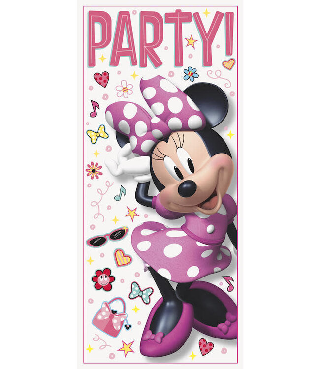 Unique Industries Iconic Minnie Mouse Door Party 27'' x 60'' Poster