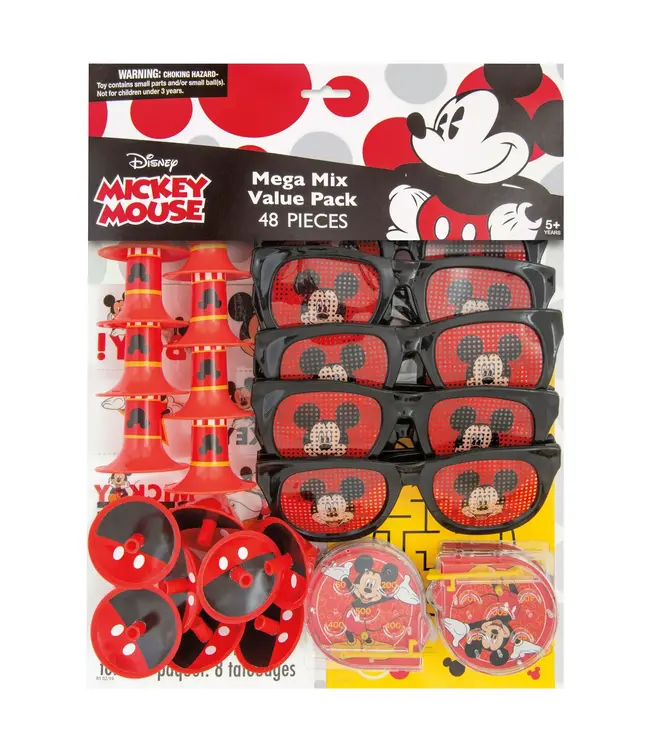 UNIQUE INDUSTRIES INC Mickey Mouse Party Favors for 8, 48 pieces