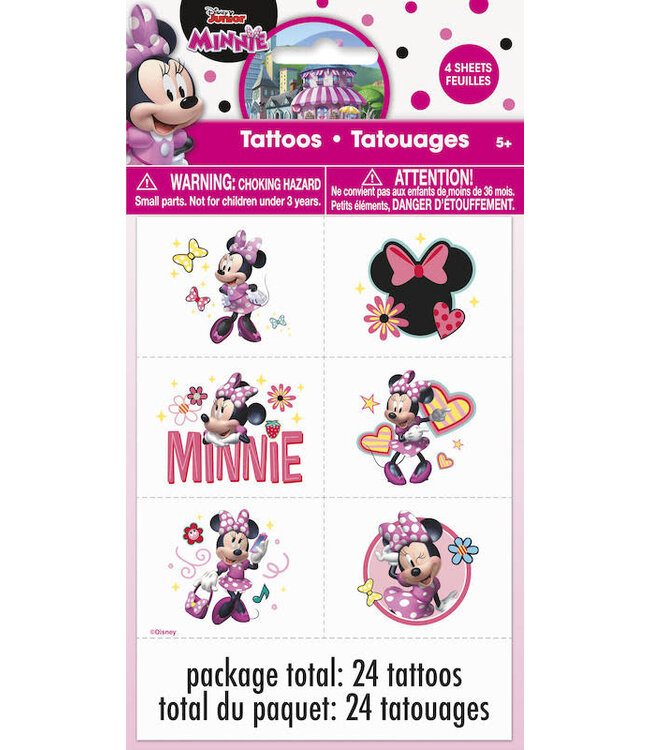 UNIQUE INDUSTRIES INC Iconic Minnie Mouse Tattoos (24)