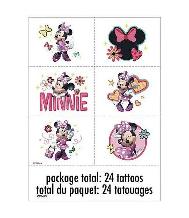 UNIQUE INDUSTRIES INC Iconic Minnie Mouse Tattoos (24)