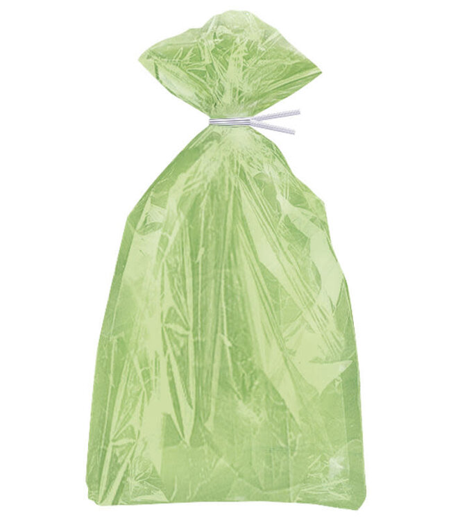 UNIQUE INDUSTRIES INC Lime Green Cello Bags 30ct