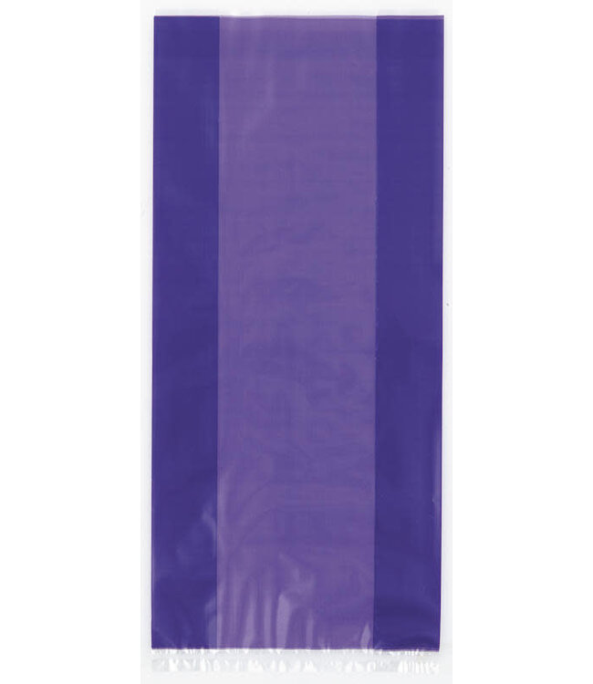 UNIQUE INDUSTRIES INC Purple Cello Bags 30ct