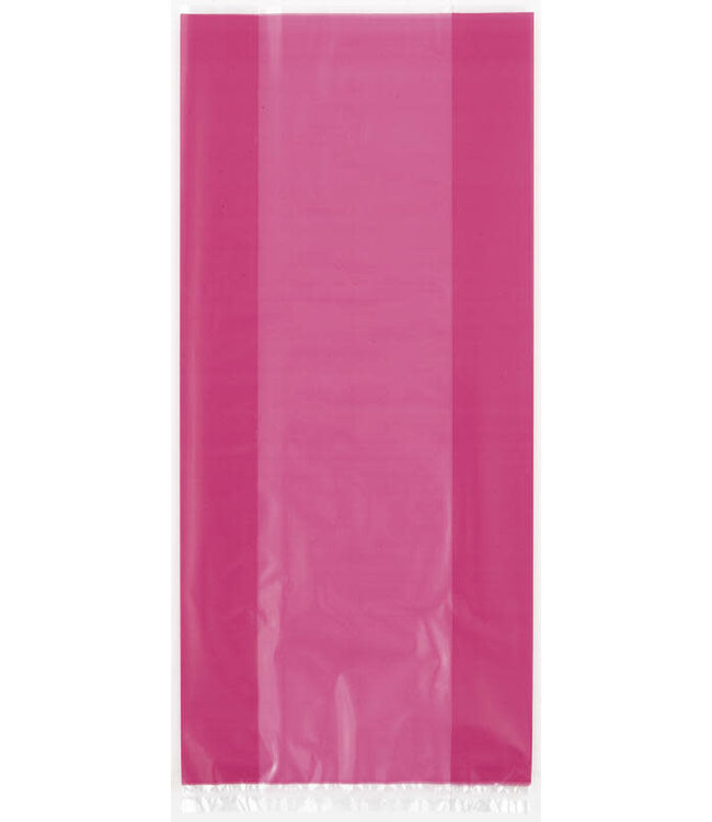 UNIQUE INDUSTRIES INC Hot Pink Cello Bags 30ct