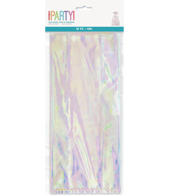 UNIQUE INDUSTRIES INC Iridescent Cello Bags 10ct