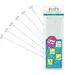 UNIQUE INDUSTRIES INC Unique Balloon Sticks & Cups-12in, 6 Pcs, One Size, White