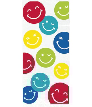 UNIQUE INDUSTRIES INC Colorful Happy Face Cello Bags 20ct