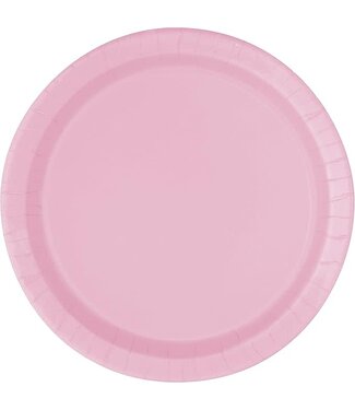 Unique Industries Lovely Pink 6 3/4" Round Paper Plates - 50ct