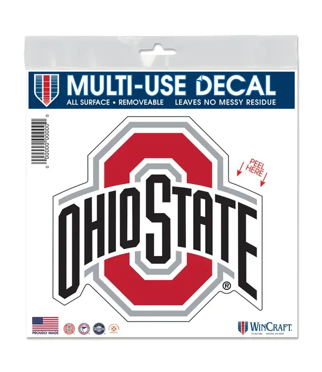 WINCRAFT Ohio State Buckeyes All Surface Decal 6" x 6"