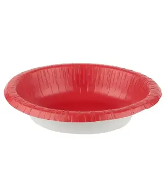 Unique Industries Ruby Red Paper Bowls 20oz, 20ct