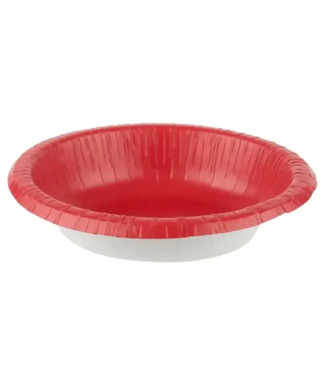 Unique Industries Ruby Red Paper Bowls 20oz, 20ct
