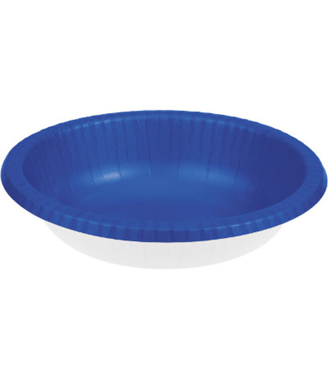 Unique Industries Royal Blue Paper Bowls 20oz, 20ct
