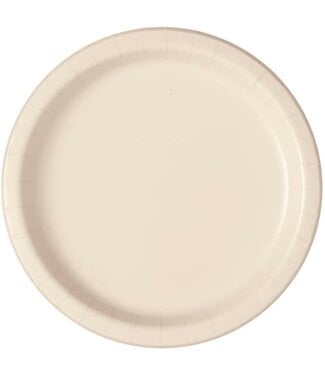 UNIQUE INDUSTRIES INC Vanilla Cream 10.25in Paper Plates-50 count