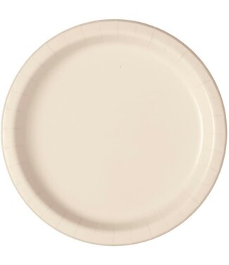 Unique Industries Vanilla Cream 10.25in Paper Plates-50 count