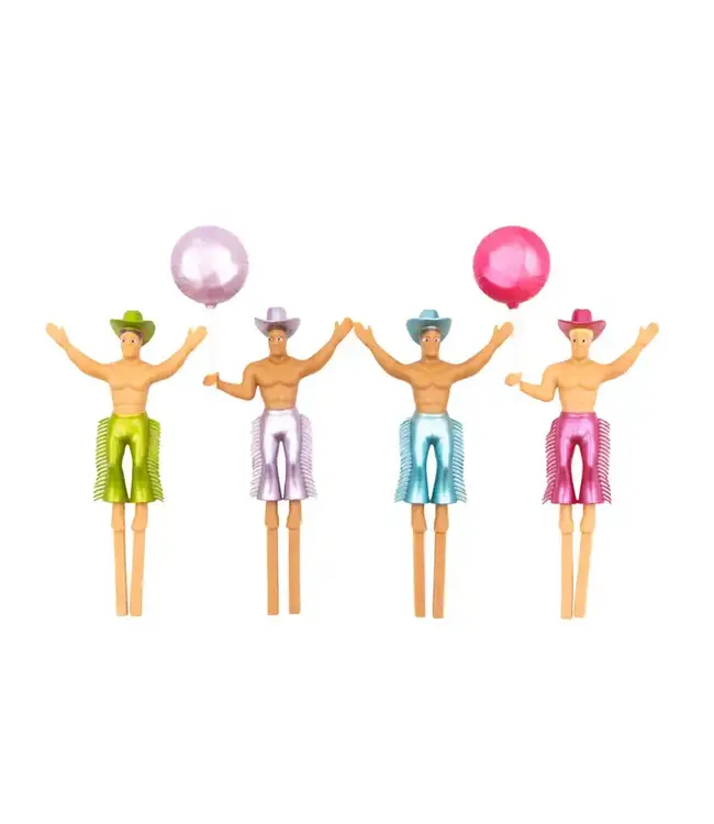 NPW Hunky Cake Topper-4 Pack