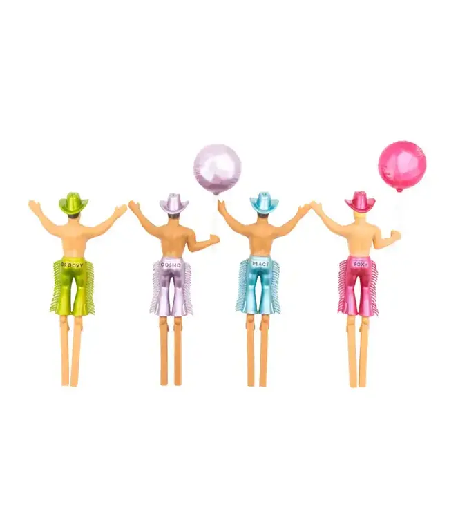 NPW Hunky Cake Topper-4 Pack