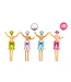 NPW Hunky Cake Topper-4 Pack