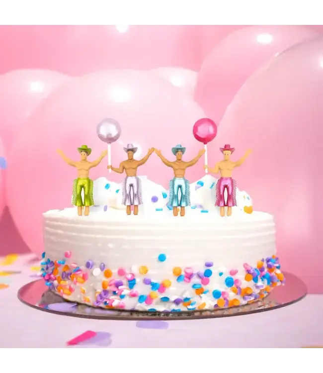 NPW Hunky Cake Topper-4 Pack