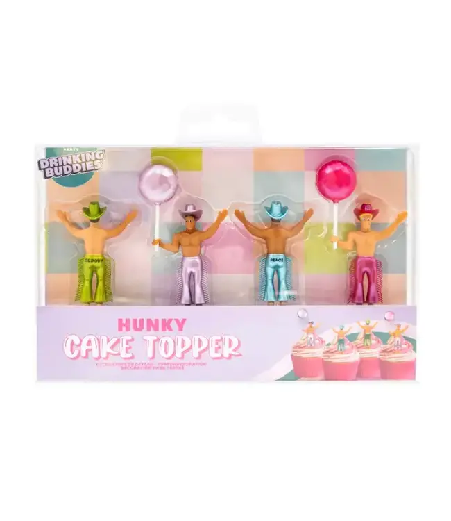 NPW Hunky Cake Topper-4 Pack