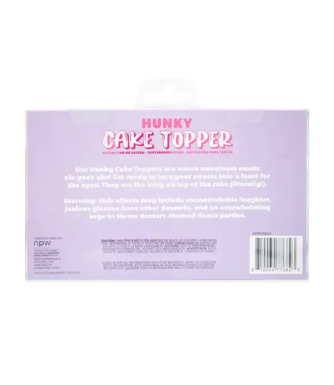 NPW Hunky Cake Topper-4 Pack
