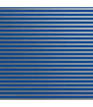 JILLSON ROBERTS Blue Silver Stripe Gift Wrap - Rolls