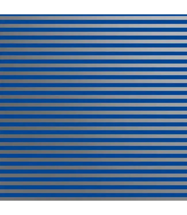 JILLSON ROBERTS Blue Silver Stripe Gift Wrap - Rolls