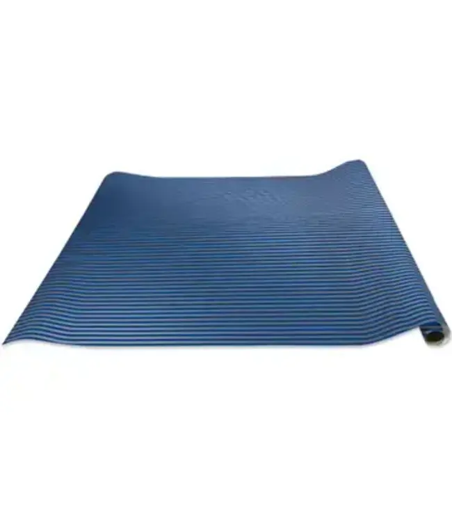 JILLSON ROBERTS Blue Silver Stripe Gift Wrap - Rolls