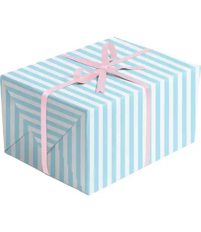 JILLSON ROBERTS Pastel Pink Dot & Pastel Blue Stripe Gift Wrap - Rolls