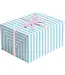 JILLSON ROBERTS Pastel Pink Dot & Pastel Blue Stripe Gift Wrap - Rolls