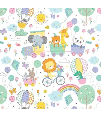 JILLSON ROBERTS Animal Adventures -Gift Wrap - Roll