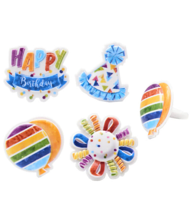 BAKERY CRAFTS Happy Birthday Cupcake Rings