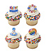 BAKERY CRAFTS Happy Birthday Cupcake Rings