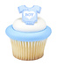 BAKERY CRAFTS It's a Boy Cupcake Rings