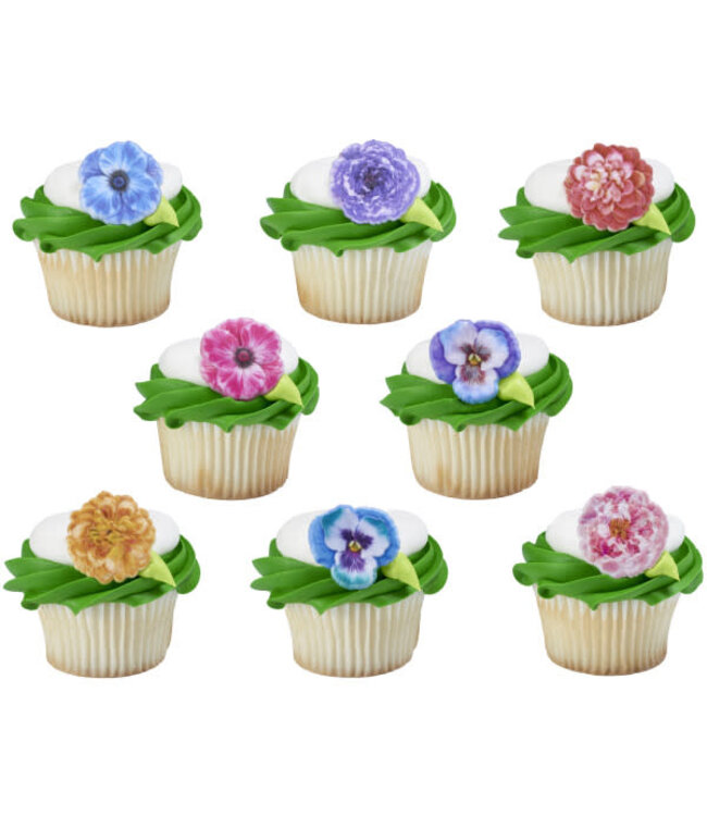 BAKERY CRAFTS Garden Flowers Cupcake Rings