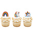 BAKERY CRAFTS Rainbow Unicorn Assortment Cupcake Rings