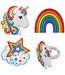 BAKERY CRAFTS Rainbow Unicorn Assortment Cupcake Rings